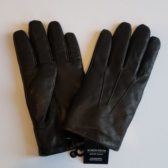 Nordstrom Men's Touchscreen Leather Gloves - Picture 3 of 6